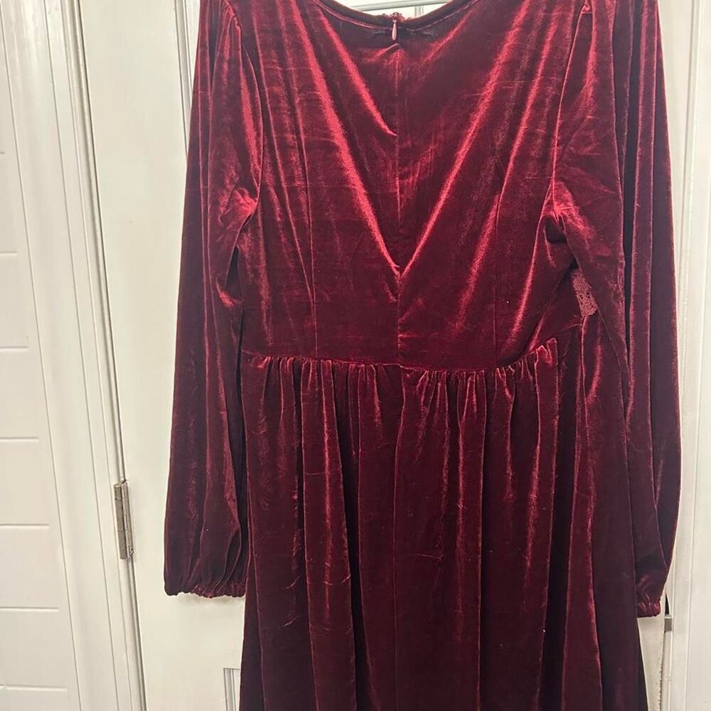 Cider Women's Burgundy and Red Dress - Picture 3 of 3